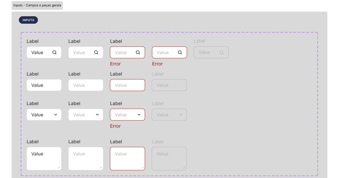 Inputs and form fields