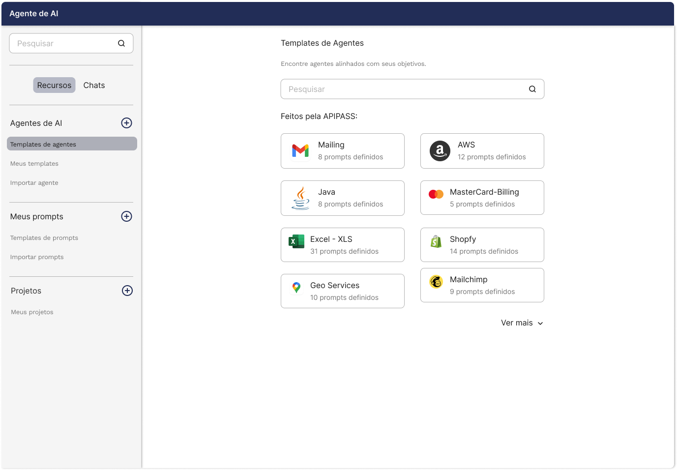 Agent templates