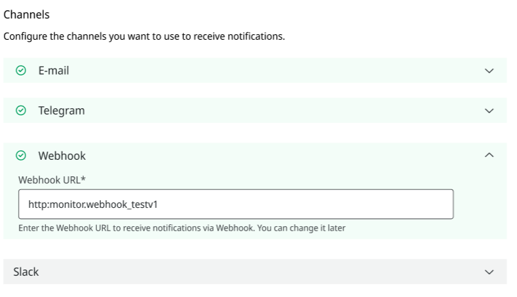 Accordion-based configuration